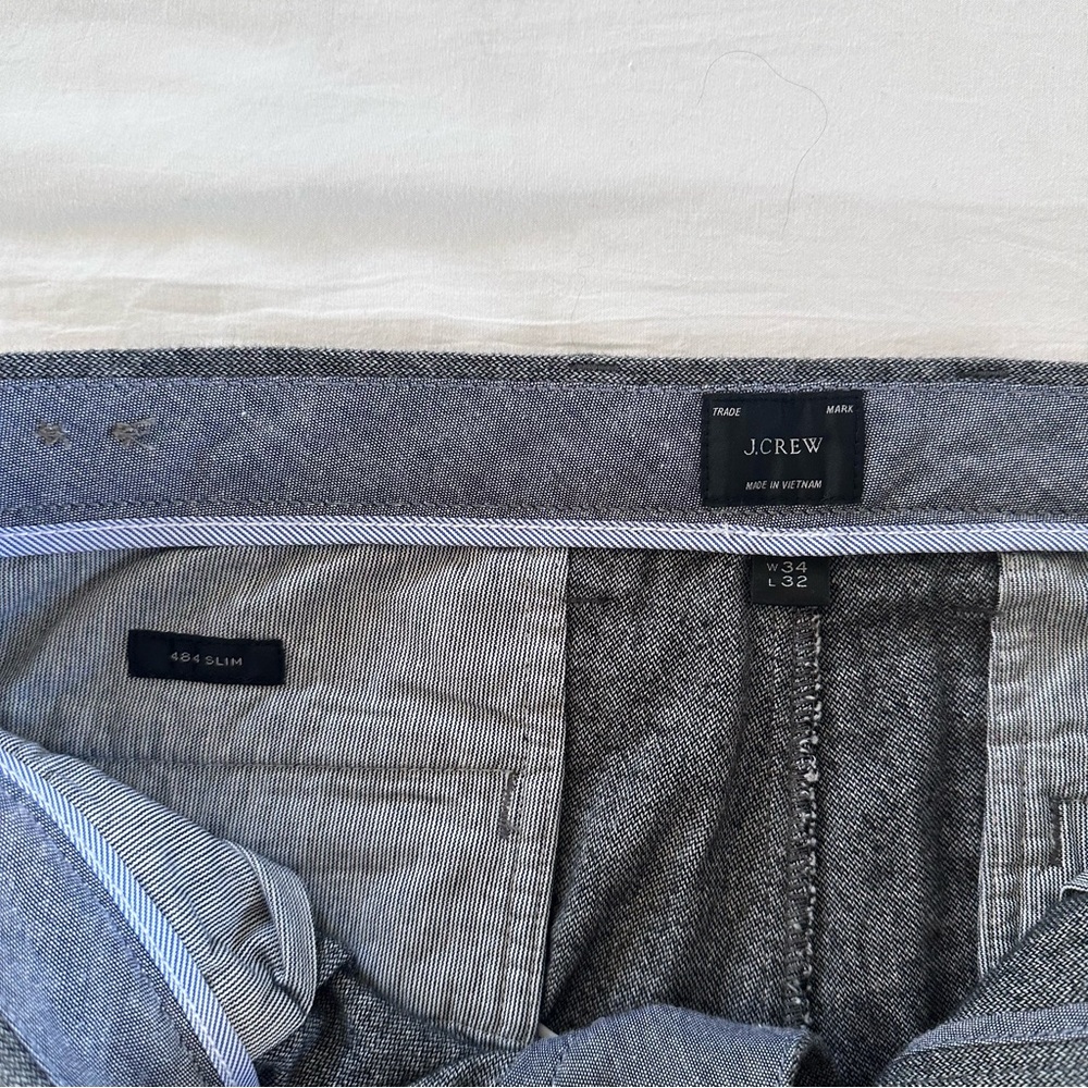 Men’s J.Crew 484 Slim Dress Slacks Pants Size 34x32 JCrew - Picture 7 of 9